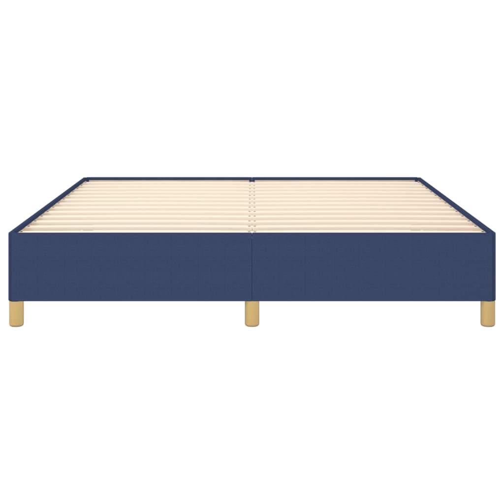 Boxspring sengeramme 180x200 cm stof blå