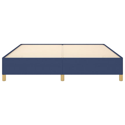 Boxspring sengeramme 180x200 cm stof blå