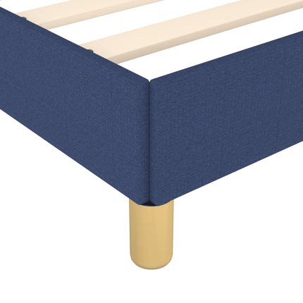 Boxspring sengeramme 180x200 cm stof blå