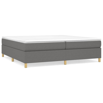 Boxspring sengeramme 200x200 cm stof mørkegrå