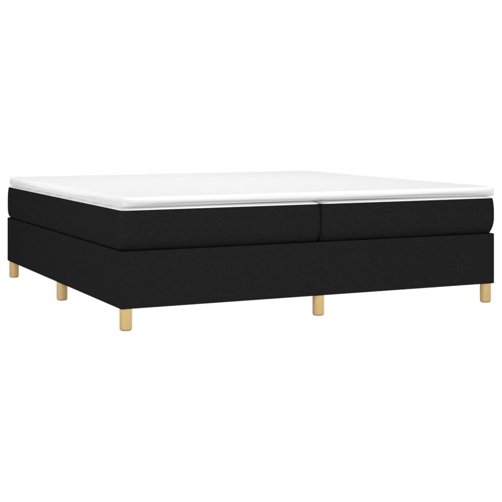 Boxspring sengeramme 200x200 cm stof sort