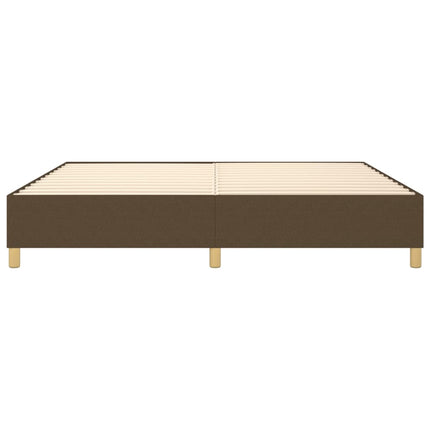 Boxspring sengeramme 200x200 cm stof mørkebrun