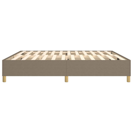 Boxspring sengeramme 200x200 cm stof gråbrun