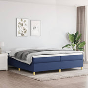 Boxspring sengeramme 200x200 cm stof blå