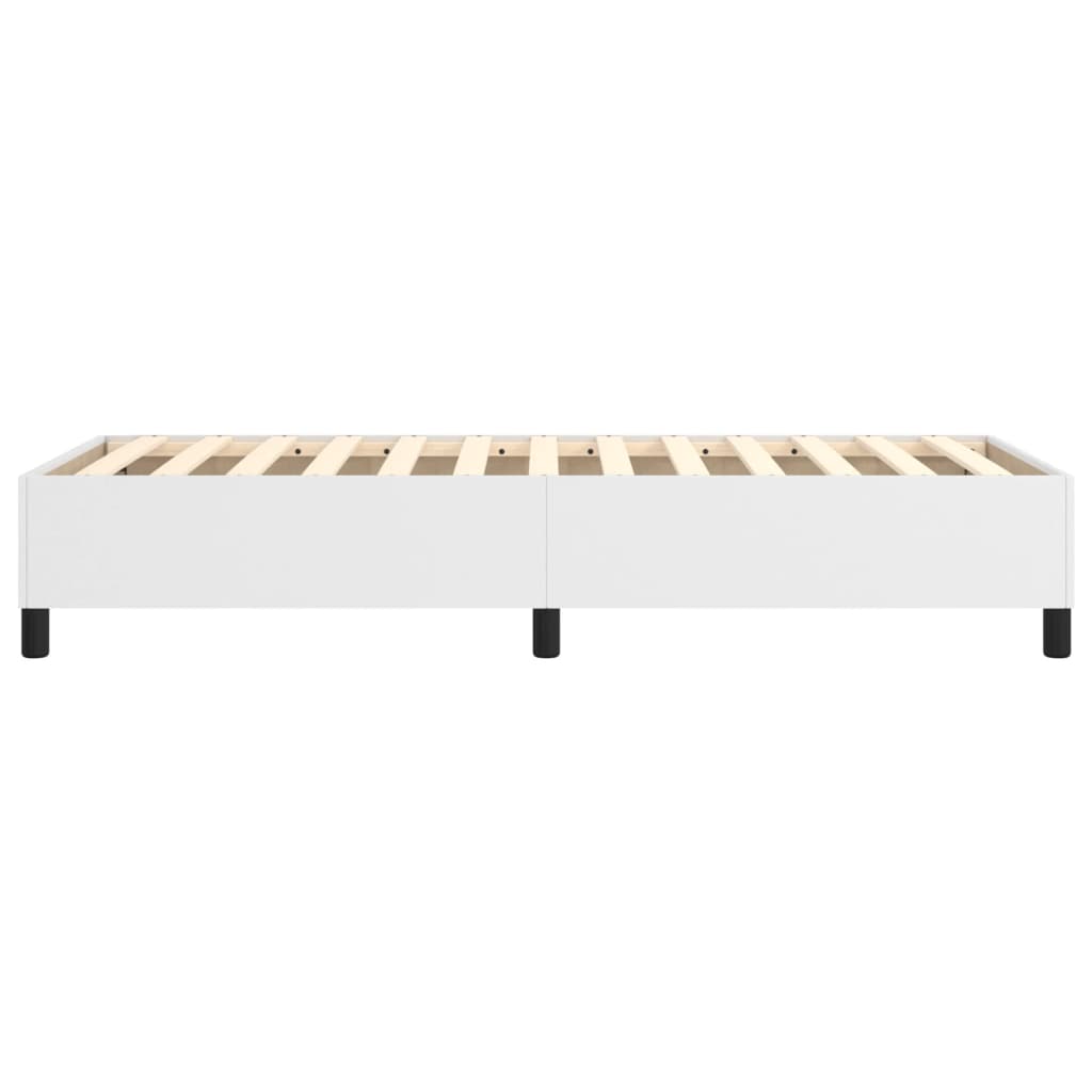Boxspring sengeramme 80x200 cm kunstlæder hvid