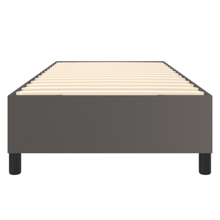 Boxspring sengeramme 80x200 cm kunstlæder grå