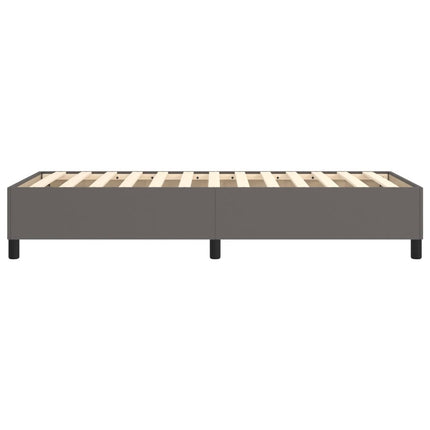 Boxspring sengeramme 80x200 cm kunstlæder grå