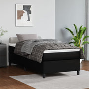 Boxspring sengeramme 90x200 cm kunstlæder sort