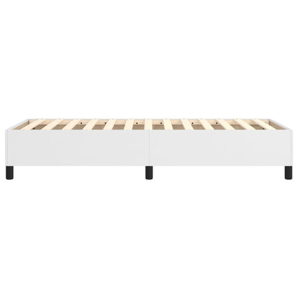 Boxspring sengeramme 100x200 cm kunstlæder hvid