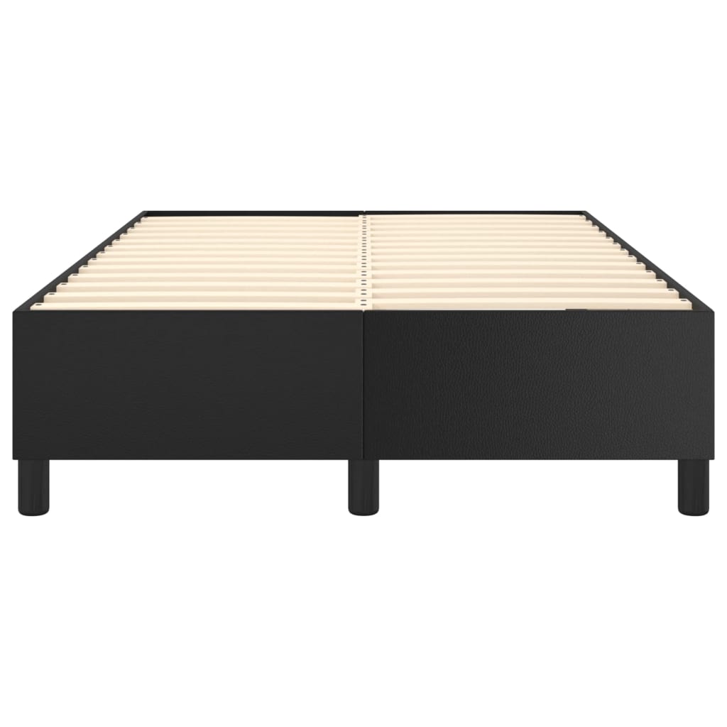 Boxspring sengeramme 120x200 cm kunstlæder sort
