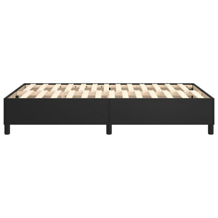 Boxspring sengeramme 120x200 cm kunstlæder sort