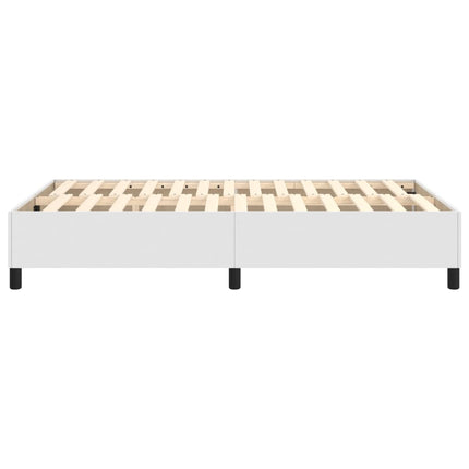 Boxspring sengeramme 120x200 cm kunstlæder hvid