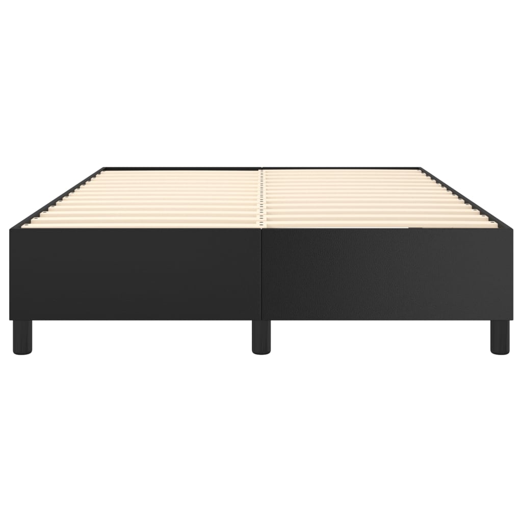 Boxspring sengeramme 140x190 cm kunstlæder sort