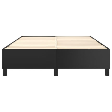 Boxspring sengeramme 140x200 cm kunstlæder sort
