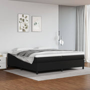 Boxspring sengeramme 200x200 cm kunstlæder sort