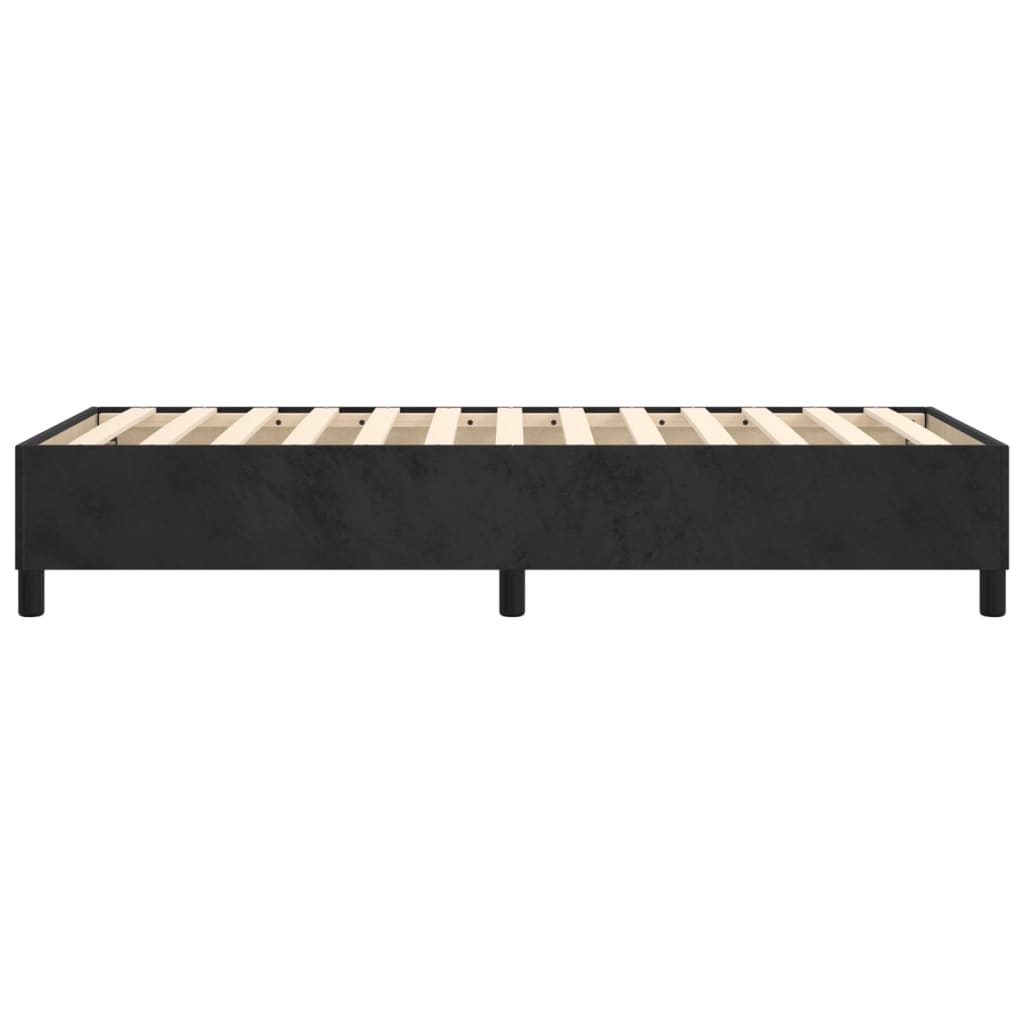 Boxspring sengeramme 90x190 cm fløjl sort