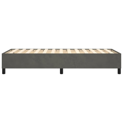 Boxspring sengeramme Mørkegrå 90x200 cm Fløjl
