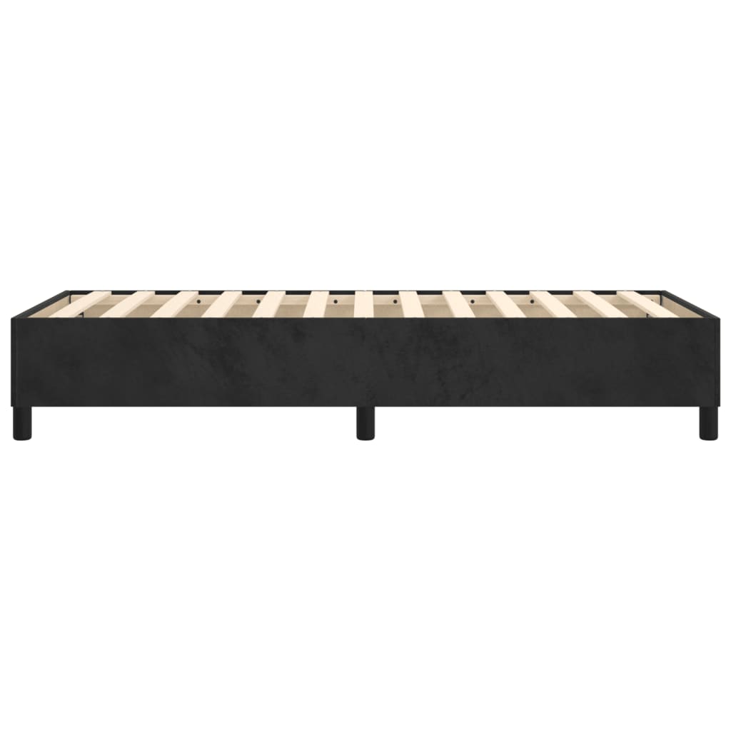 Boxspring sengeramme 90x200 cm fløjl sort