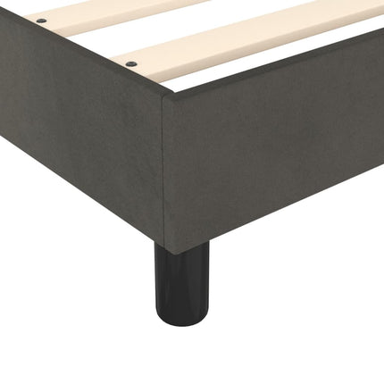 Boxspring sengeramme Mørkegrå 100x200 cm Fløjl