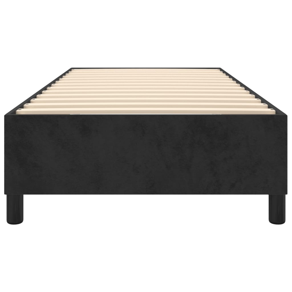 Boxspring sengeramme Sort 100x200 cm Fløjl