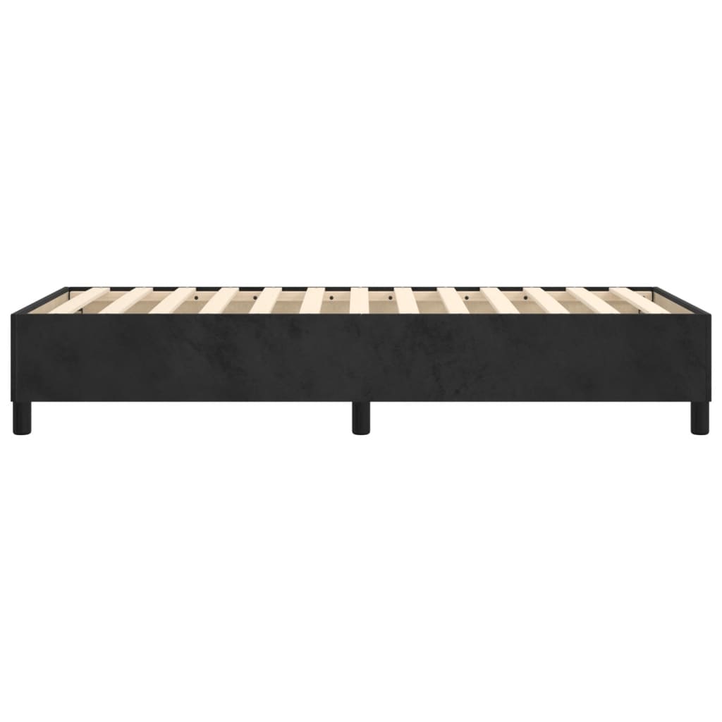 Boxspring sengeramme Sort 100x200 cm Fløjl