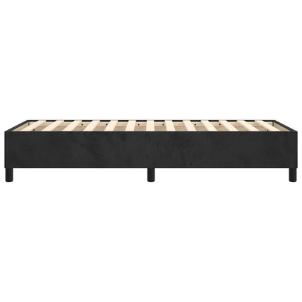 Boxspring sengeramme Sort 100x200 cm Fløjl
