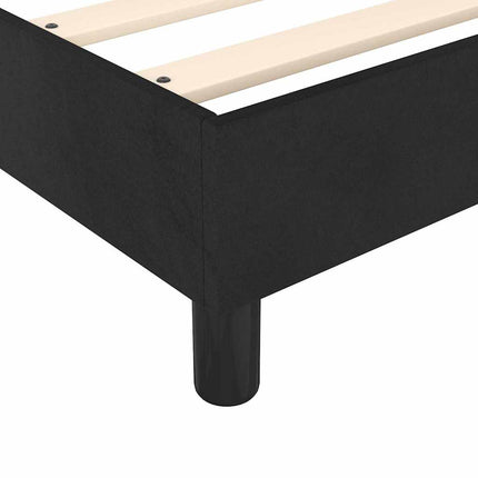Boxspring sengeramme Sort 100x200 cm Fløjl