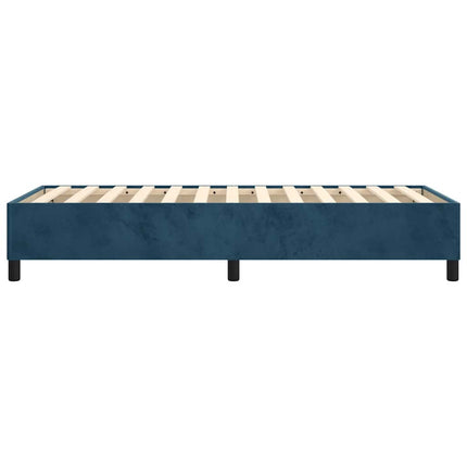 Boxspring sengeramme Mørkeblå 100x200 cm Fløjl