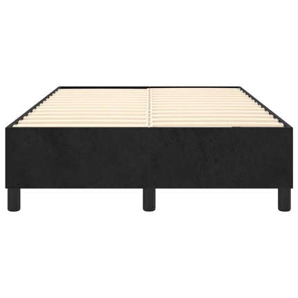 Boxspring sengeramme Sort 120x200 cm Fløjl