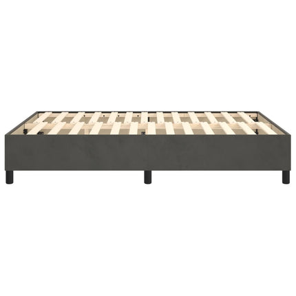 Boxspring sengeramme Mørkegrå 140x190 cm Fløjl
