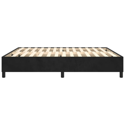 Boxspring sengeramme Sort 180x200 cm Fløjl