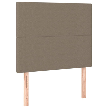 sengegavl Taupe 90x5x118/128 cm Stof