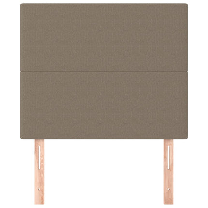 sengegavl Taupe 90x5x118/128 cm Stof