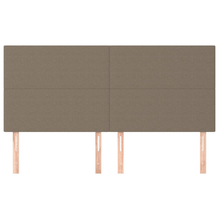 sengegavl taupe 160x5x118/128 cm stof