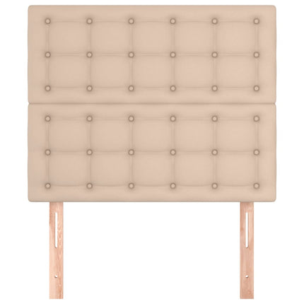 sengegavl Cappuccino 80x5x118/128 cm kunstlæder