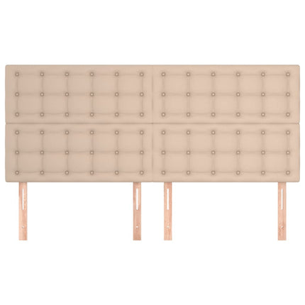 sengegavl Cappuccino 160x5x118/128 cm kunstlæder