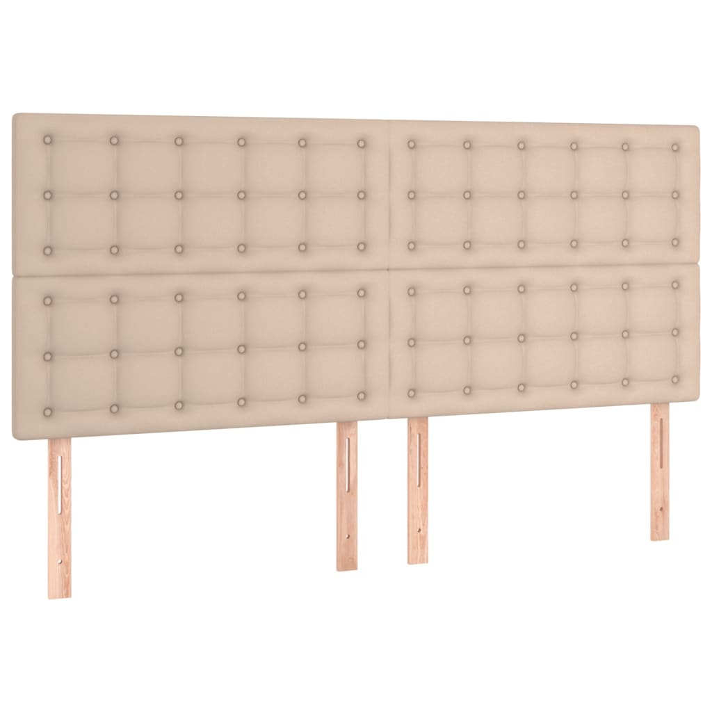 sengegavl Cappuccino 180x5x118/128 cm kunstlæder