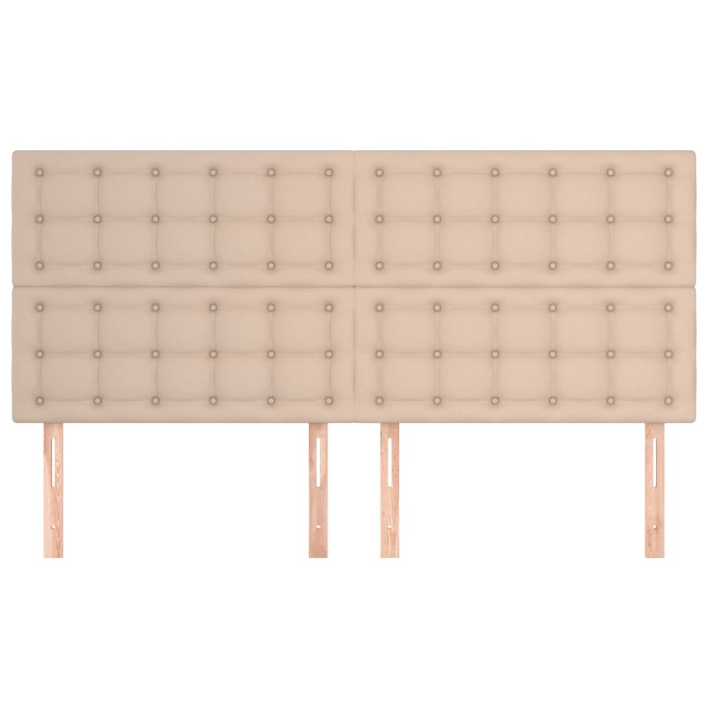 sengegavl Cappuccino 180x5x118/128 cm kunstlæder