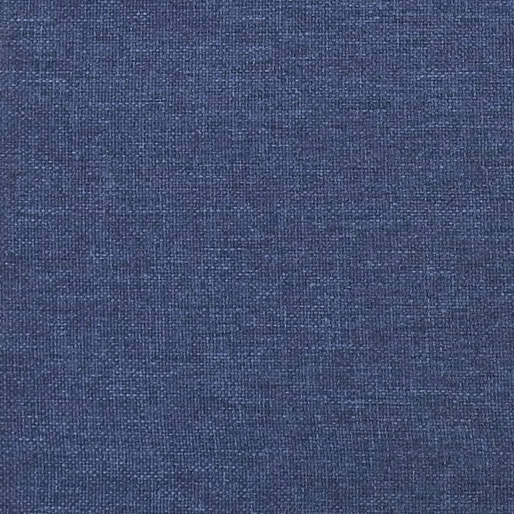 sengegavl blå 160x5x118/128 cm stof