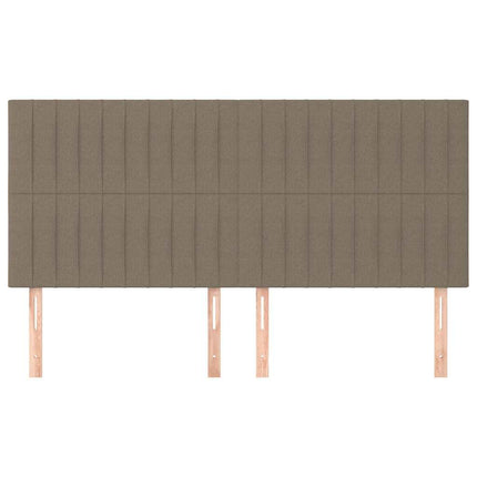 sengegavl taupe 180x5x118/128 cm stof