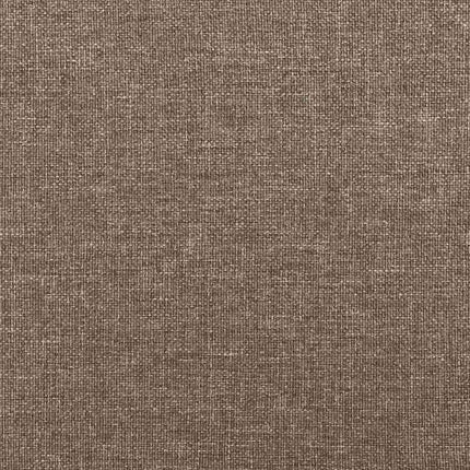 sengegavl taupe 180x5x118/128 cm stof
