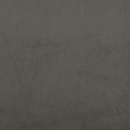 sengegavl mørkegrå 160x5x118/128 cm fløjl
