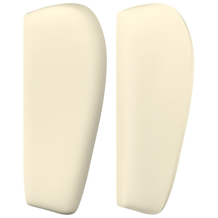 sengegavl med kanter 83x23x78/88 cm kunstlæder cremefarvet