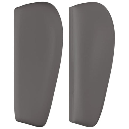 sengegavl med kanter 83x23x78/88 cm kunstlæder grå