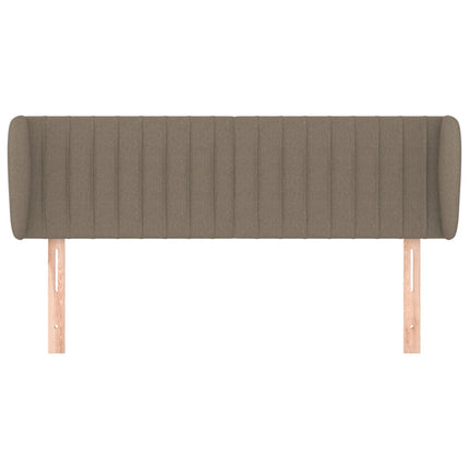 sengegavl med kanter 147x23x78/88 cm stof gråbrun