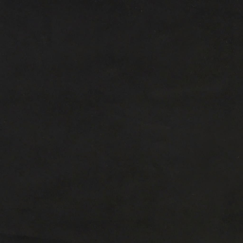 sengegavl med kanter 83x23x118/128 cm fløjl sort