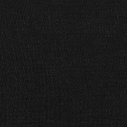 sengegavl med kanter 183x16x118/128 cm stof sort