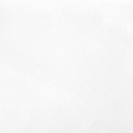 sengegavl med kanter 203x16x118/128 cm kunstlæder hvid