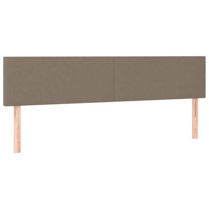 kontinentalseng med madras 160x200 cm stof gråbrun