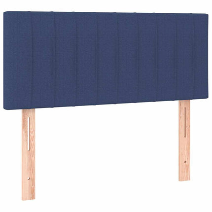 kontinentalseng med madras 90x200 cm stof blå